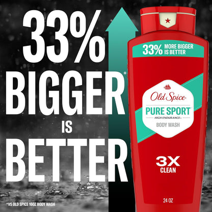 Old Spice High Endurance Body Wash for Men – Post-Hike Outdoor Shower Gel, 24/7 Odor Defense for Active Lifestyles