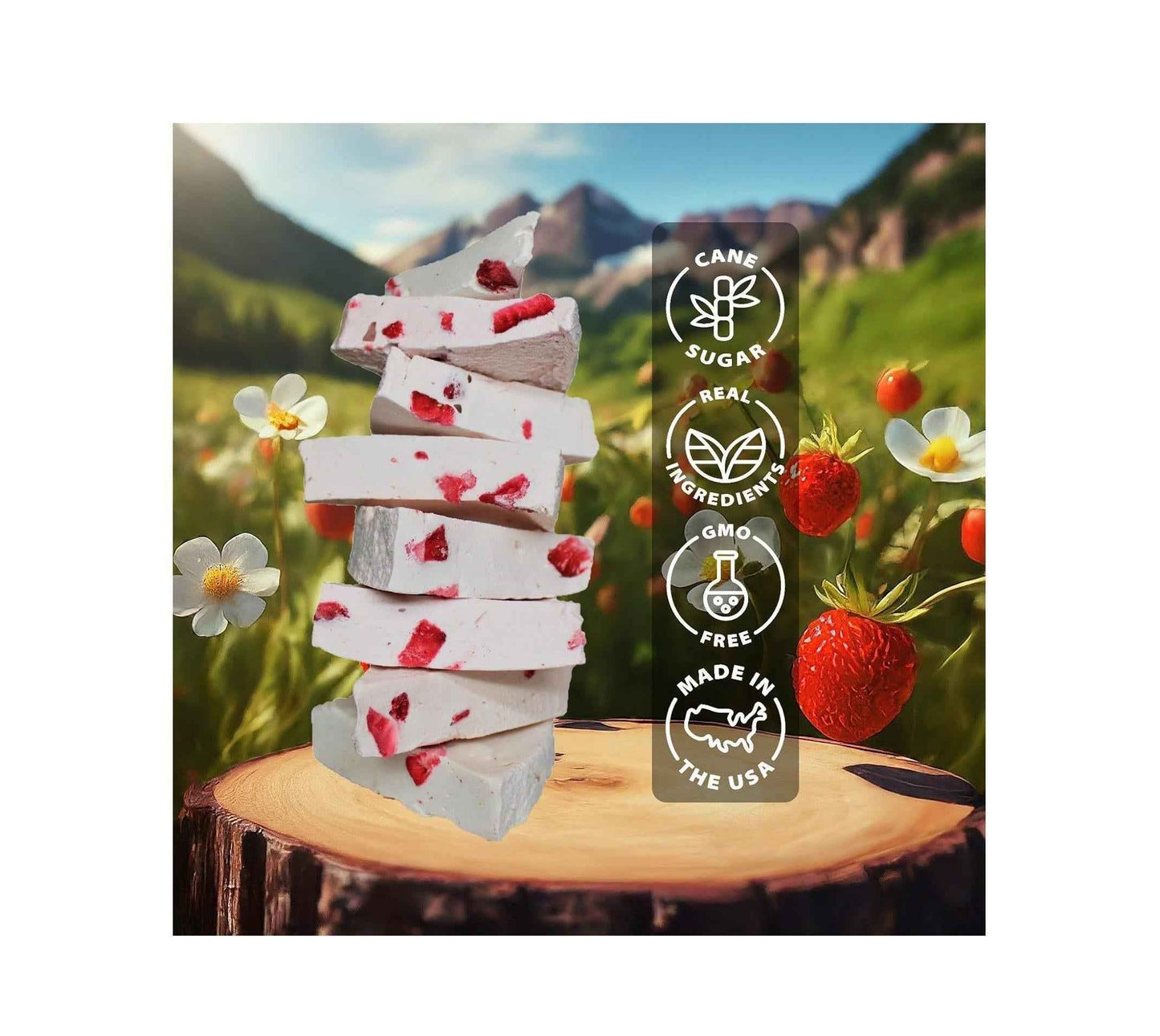 Rocky Mountain Freeze Dry Freeze Dried Strawberry Ice Cream | Kid-Friendly Lunchbox Snack for School & After-School | No Spoon Needed