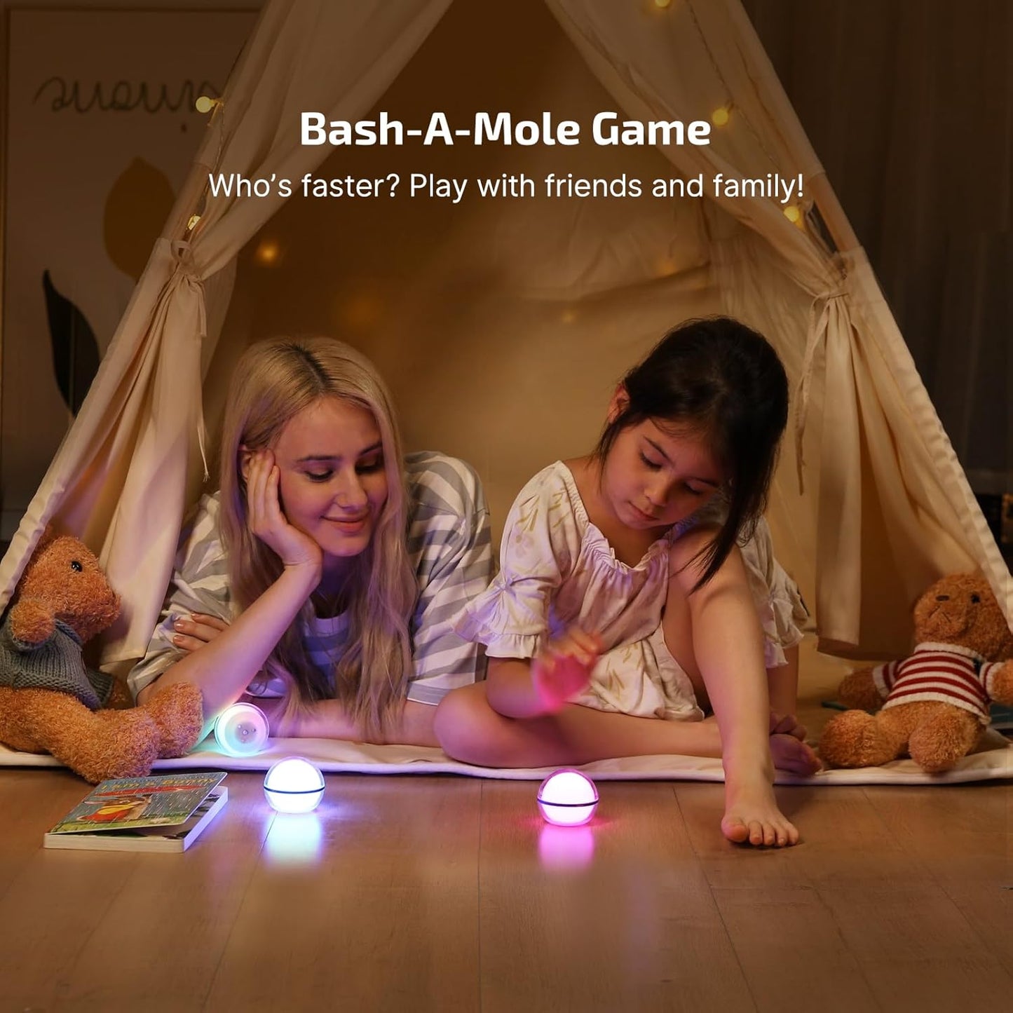 OLIGHT Sphere Smart Night Light – Thoughtful Birthday Gift for Her with App-Controlled RGB Glow and 40-Hour Battery Life