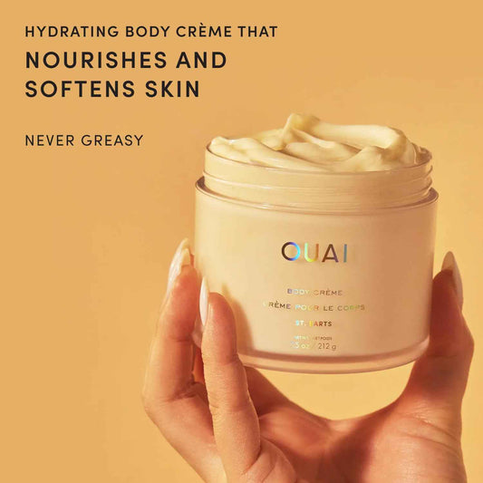 OUAI Body Cream – Birthday Gift for Her, Whipped Cupuaçu Butter Moisturizer in St. Barts Scent