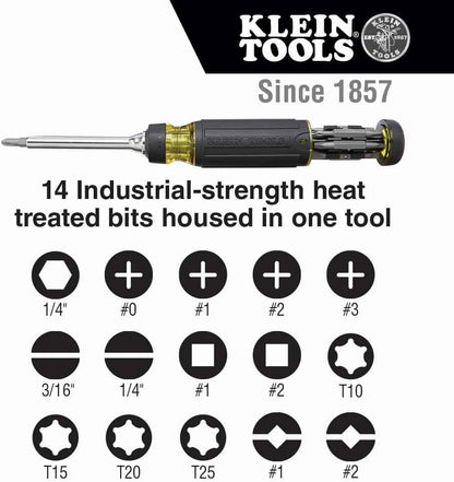 Klein Tools 32305 Ratcheting Screwdriver – Jobsite Productivity Driver for Faster Fastening Runs