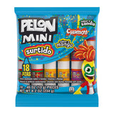 Pelon Pelo Rico Mini Assorted Candy Squeezable Bottles – Safe Party Favor for Kids Birthday Goodie Bags, Watermelon Mango Chamoy Variety