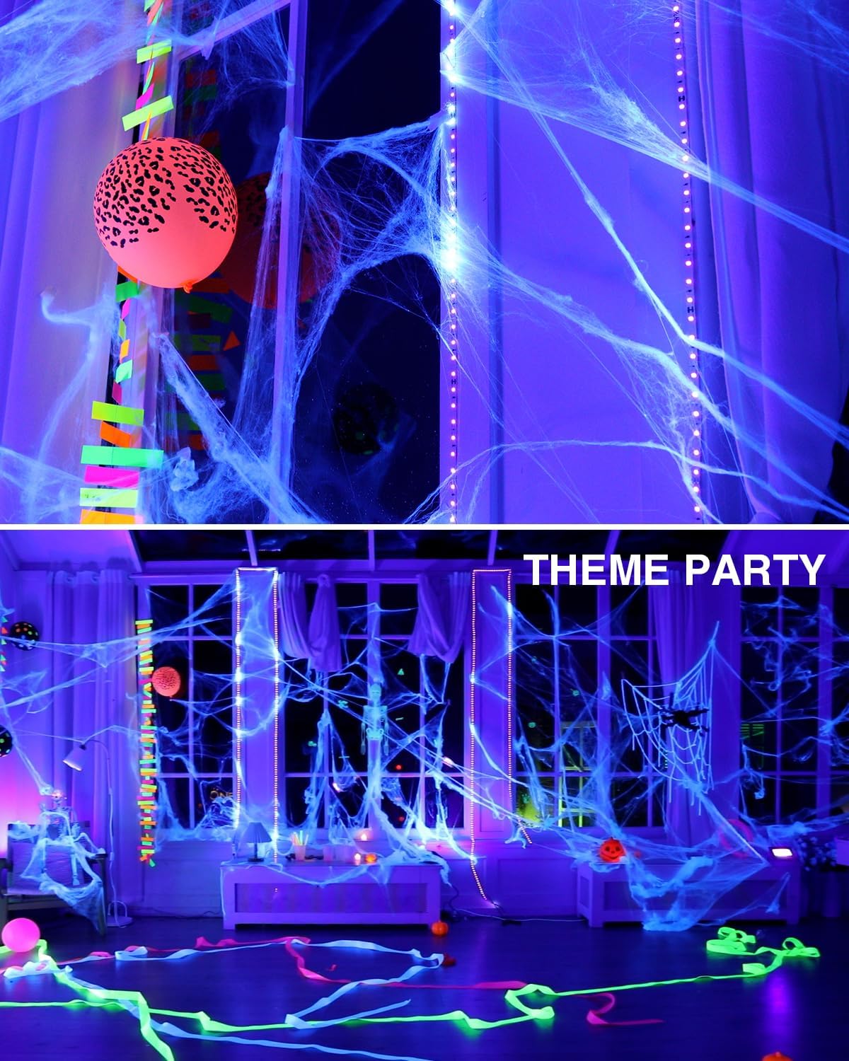 Onforu Black Light Strip – Safe Glow Party Lighting for Kids Birthday Dance Floor