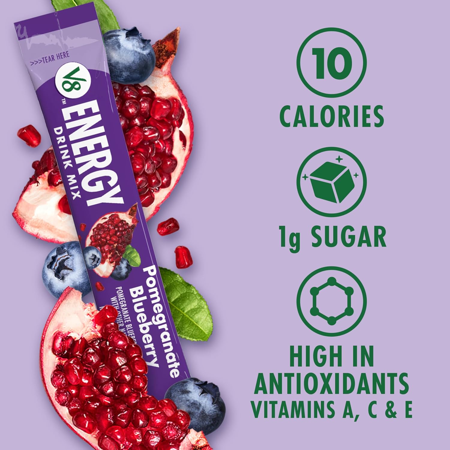 only 10 calories and 1g of carbohydrates per serving