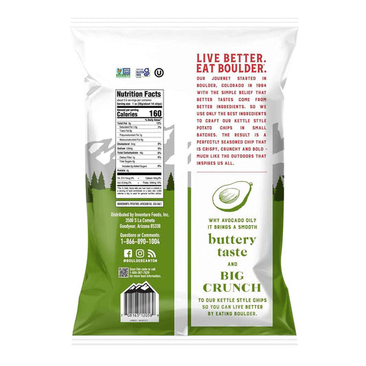 Boulder Canyon Avocado Oil Kettle-Cooked Chips – Premium Small-Batch Crunch for the Elevated Hostess Pantry
