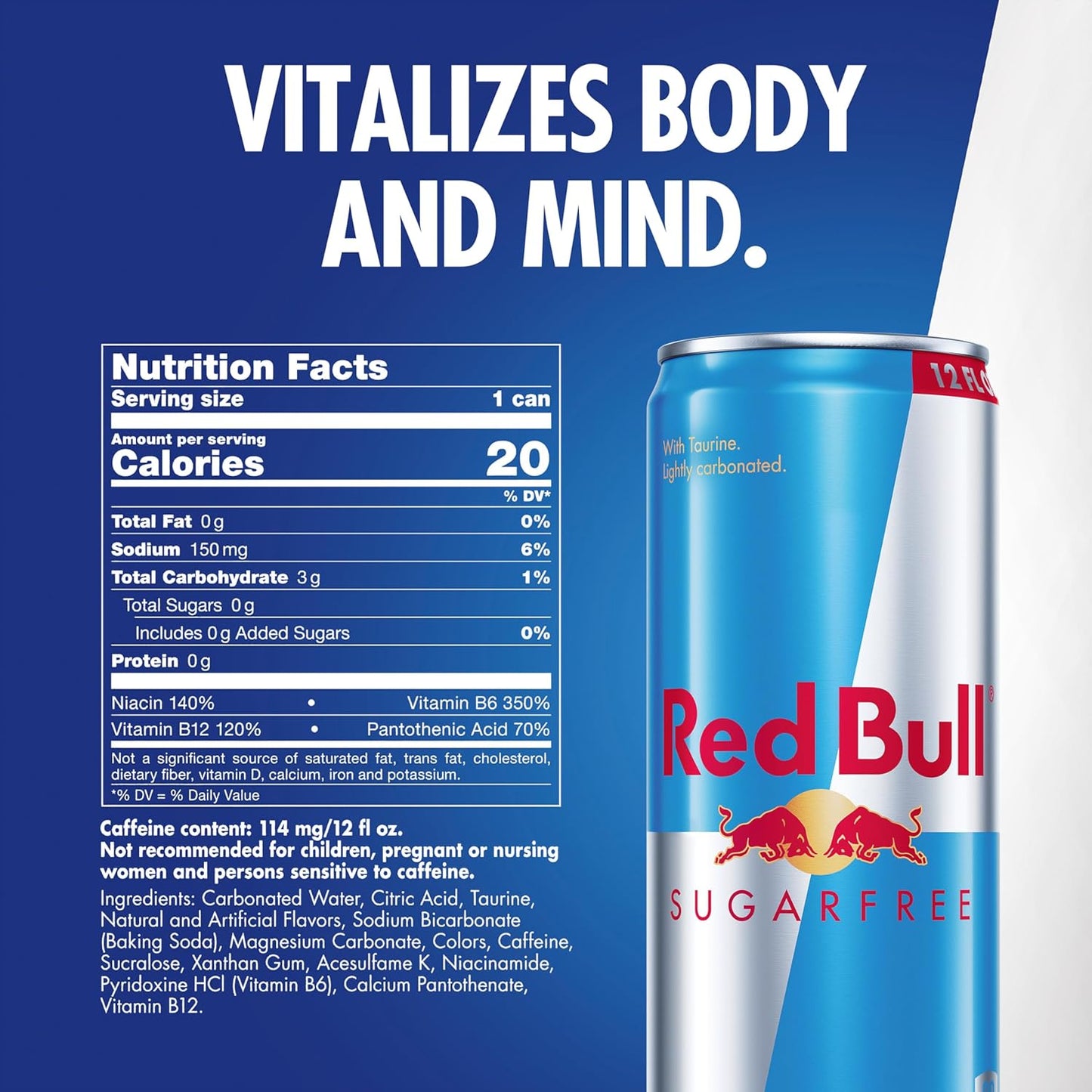 only 5 calories per 8.4 fl oz can
