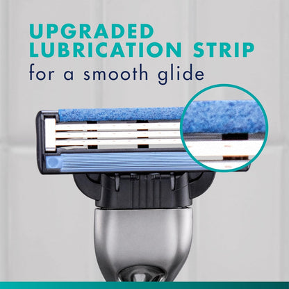open blade architecture for easy rinsing