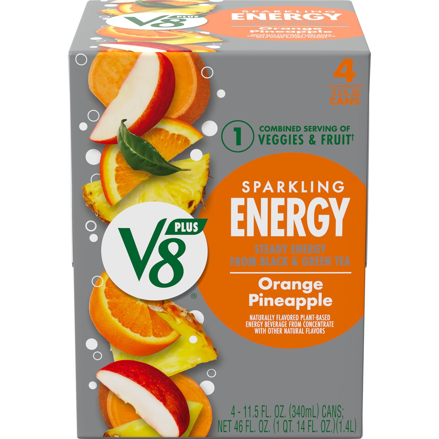 Orange Pineapple - Pack of 4 (11.5 Fl Oz)