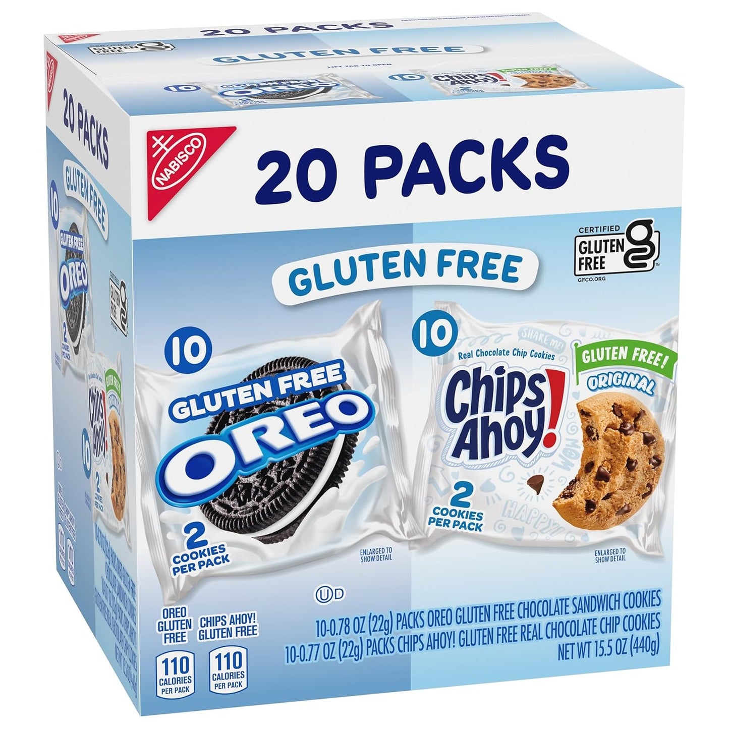 OREO & CHIPS AHOY! Gluten Free Cookies Variety Pack – Lunchbox Safe Treats for Kids with Celiac or Gluten Sensitivity