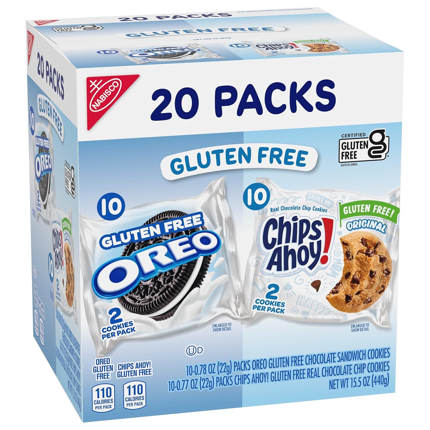 OREO & CHIPS AHOY! Gluten Free Cookies Variety Pack – Lunchbox Safe Treats for Kids with Celiac or Gluten Sensitivity