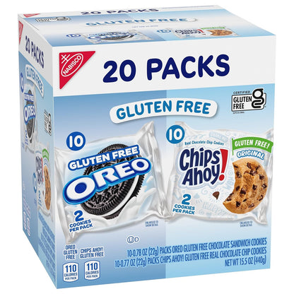 OREO & CHIPS AHOY! Gluten Free Cookies Variety Pack – Lunchbox Safe Treats for Kids with Celiac or Gluten Sensitivity