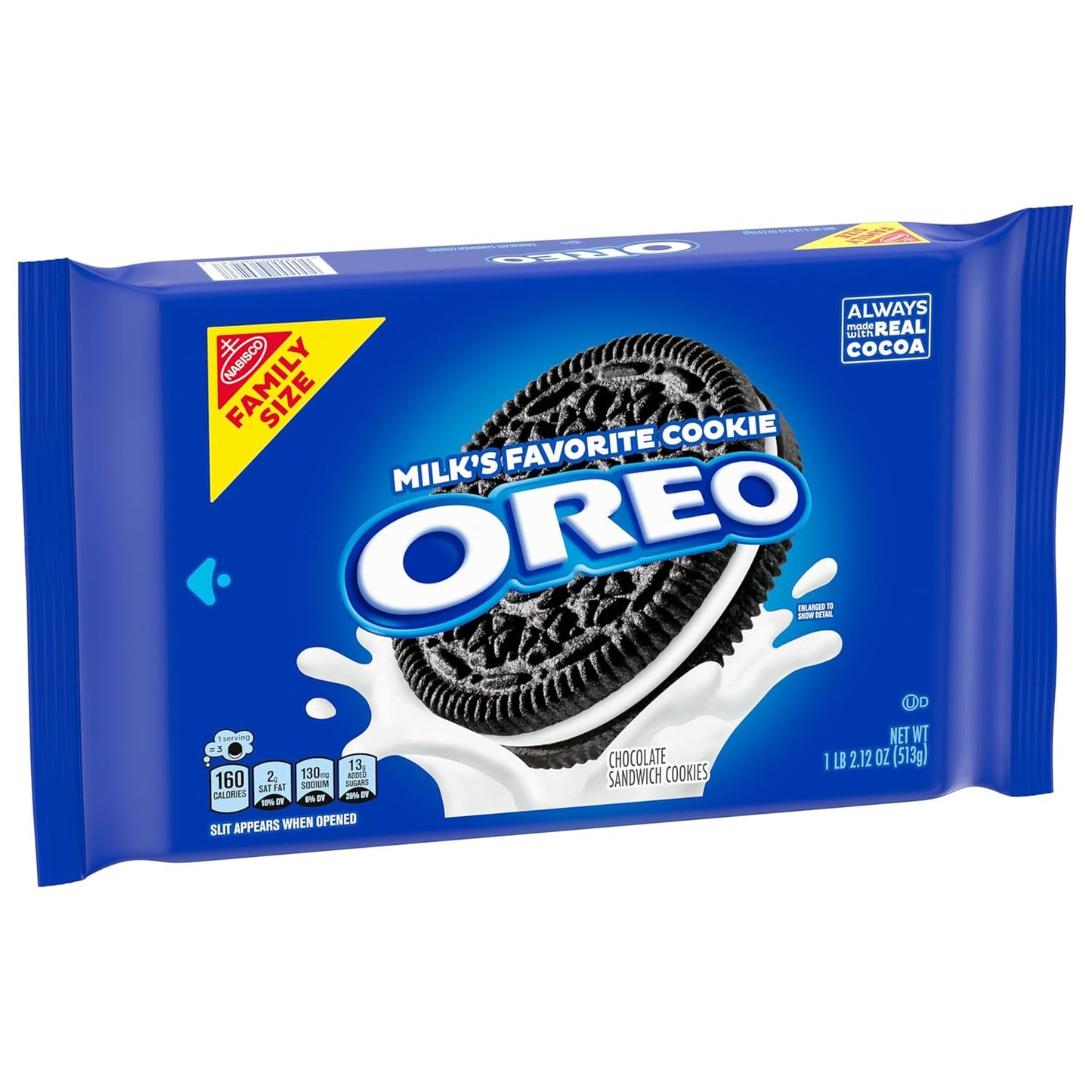 OREO Chocolate Sandwich Cookies, Family Size 3-Pack – Holiday Dessert Platter Gift for Hosts, Bulk Variety