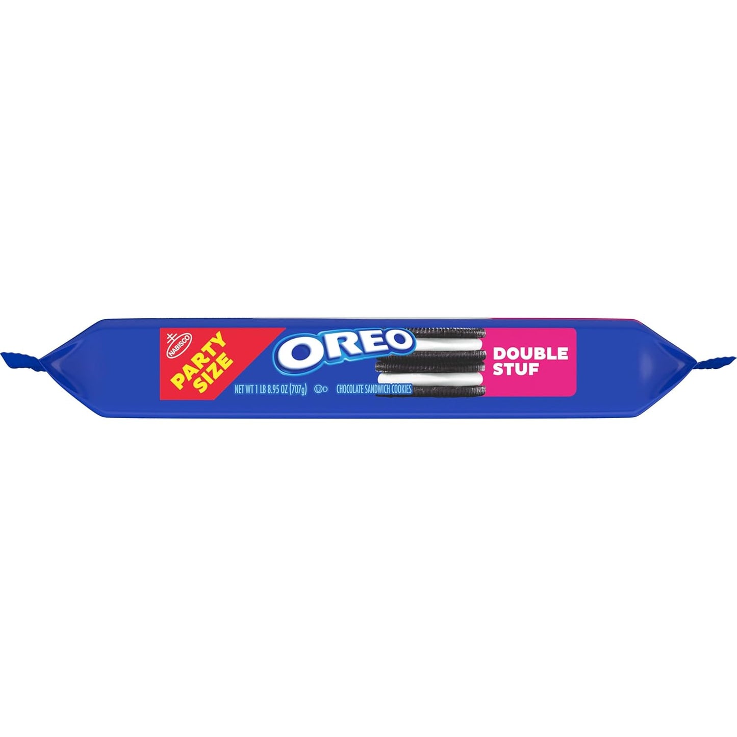 OREO Double Stuf Chocolate Sandwich Cookies – After-School Snack Pack for Kids' Lunchboxes and Snack Drawer, 24.95 oz Party Size