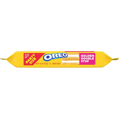 OREO Double Stuf Golden Sandwich Cookies for Kids Lunchboxes, Party Size Resealable 24.95 oz