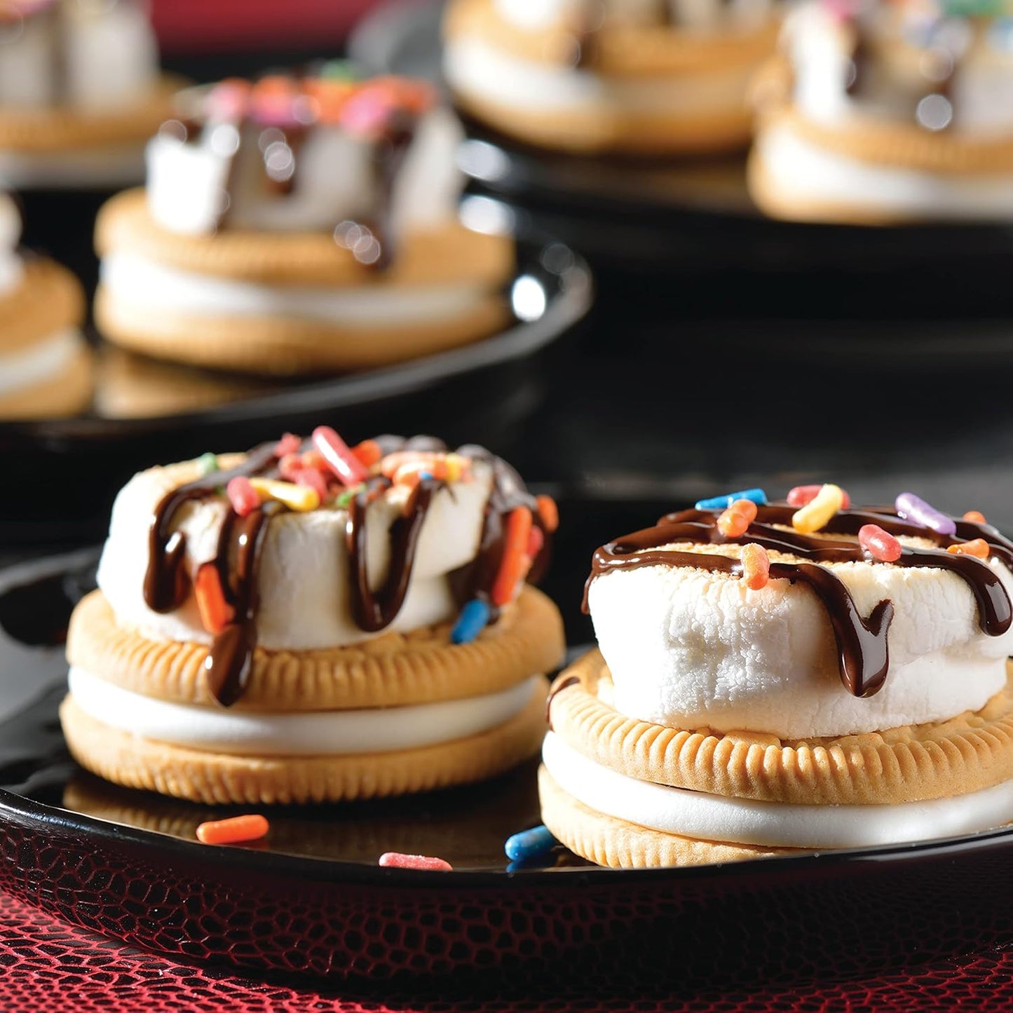 OREO Double Stuf Golden Sandwich Cookies for Kids Lunchboxes, Party Size Resealable 24.95 oz