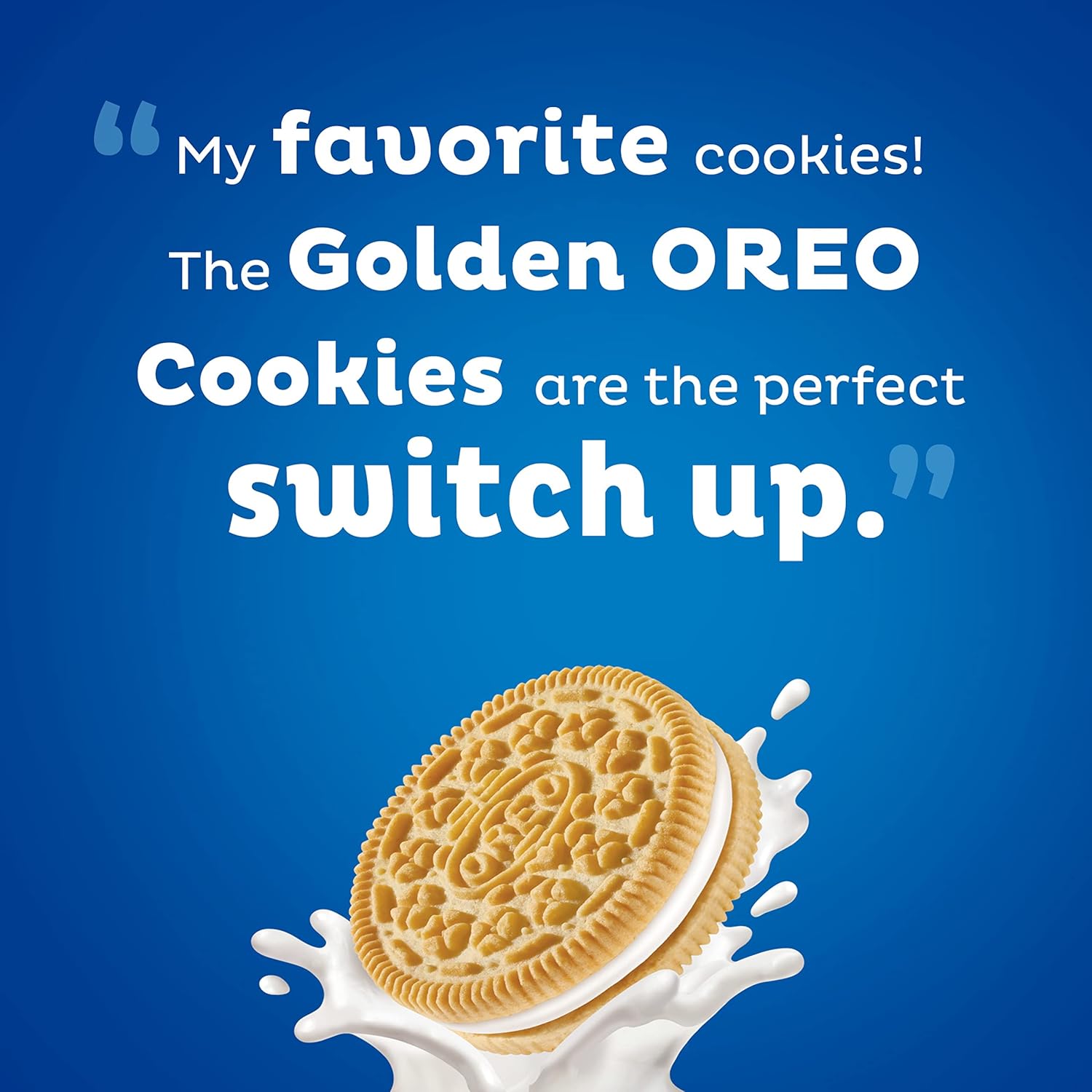 OREO Golden Sandwich Cookies Party Size – Resealable Bulk Pack for Kids' Lunchboxes and Classroom Parties