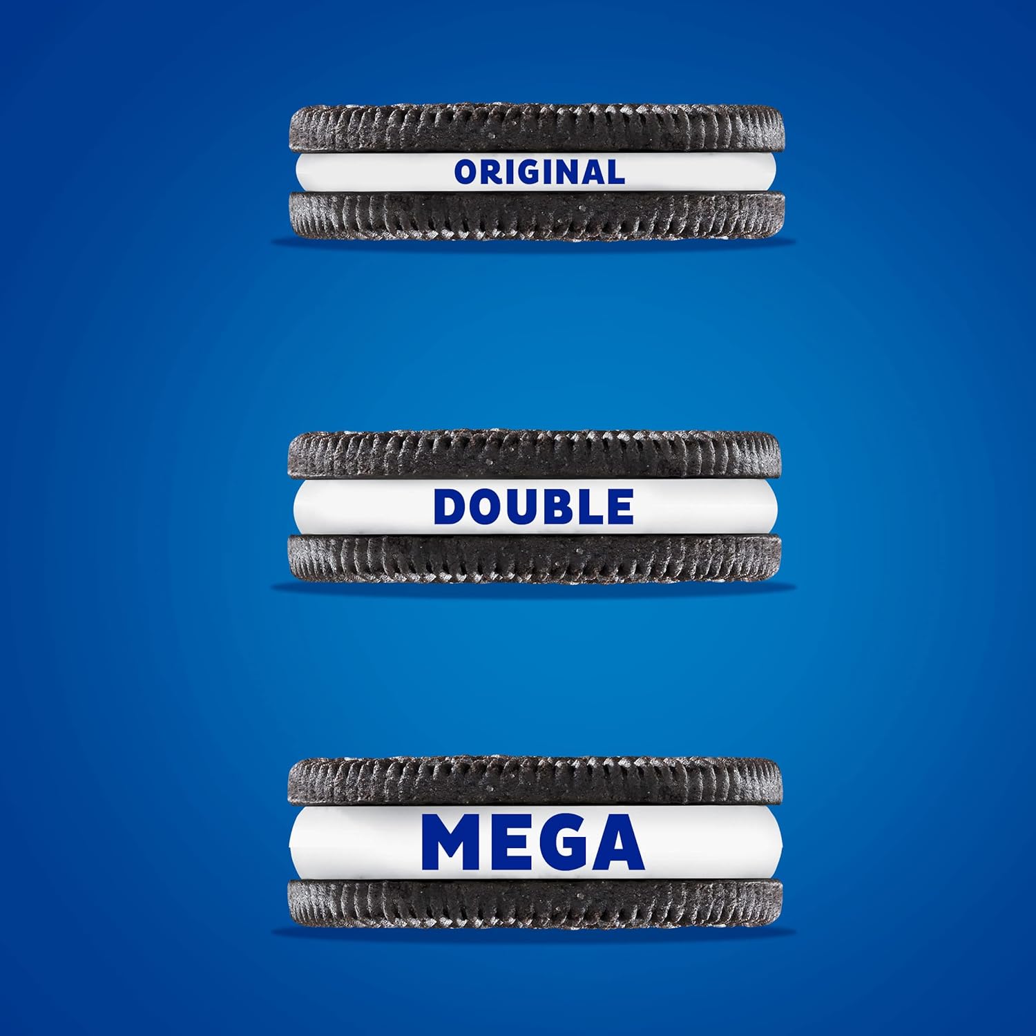 OREO Mega Stuf Chocolate Sandwich Cookies – Family Size Pack for Kids Lunchboxes and After-School Snacks, 17.6 oz