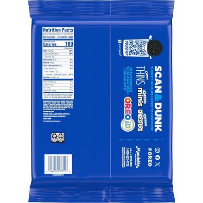 OREO Mega Stuf Chocolate Sandwich Cookies, Party Size, 1 lb 9.35 oz – Lunchbox Treat and After-School Snack for Kids' Lunchboxes and Pantry