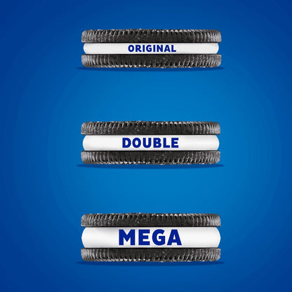 OREO Mega Stuf Chocolate Sandwich Cookies, Party Size, 1 lb 9.35 oz – Lunchbox Treat and After-School Snack for Kids' Lunchboxes and Pantry