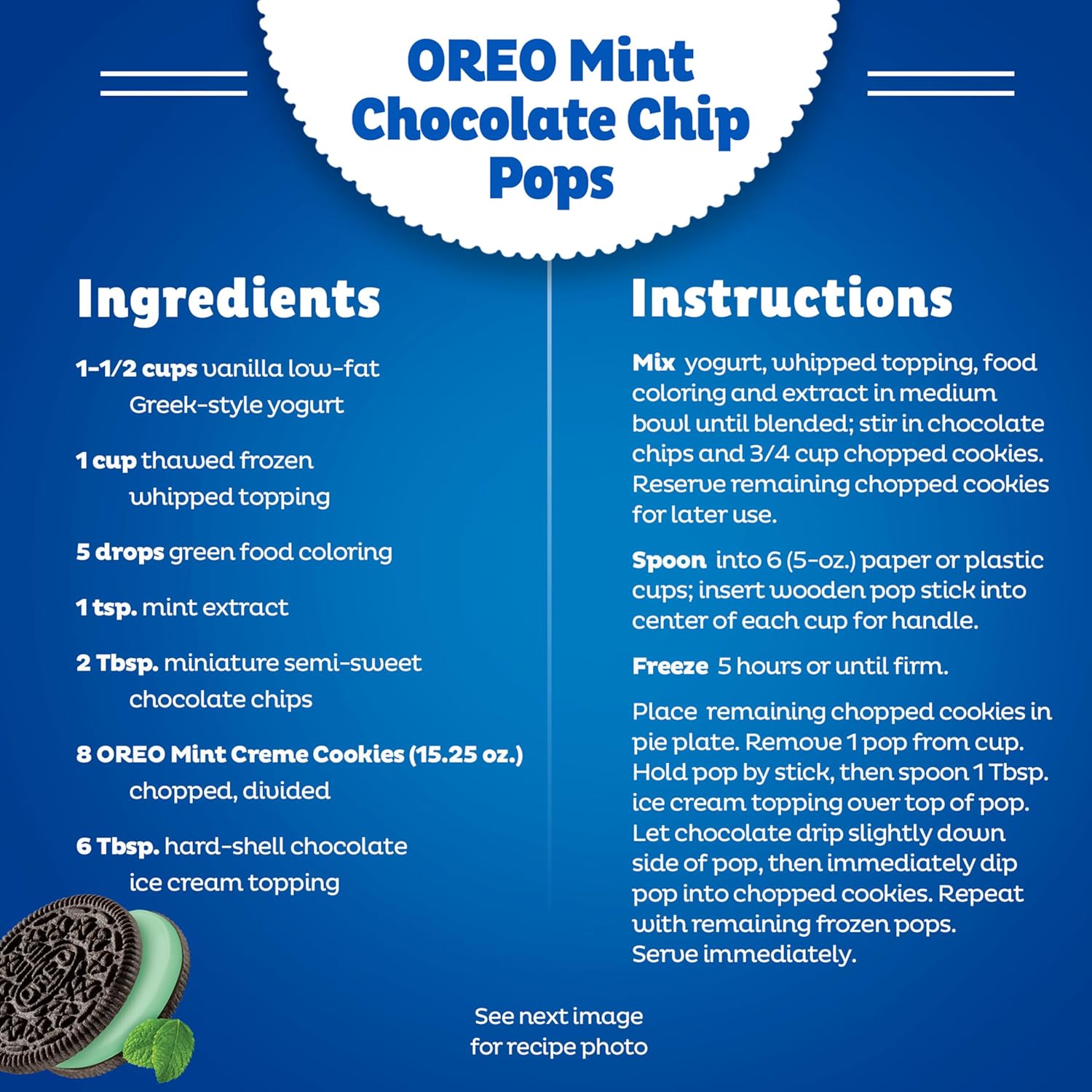OREO Mint Creme Chocolate Sandwich Cookies Party Size 24.95 oz – Lunchbox Snack for Kids and After-School Treats