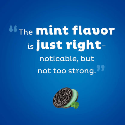 OREO Mint Creme Chocolate Sandwich Cookies Party Size 24.95 oz – Lunchbox Snack for Kids and After-School Treats