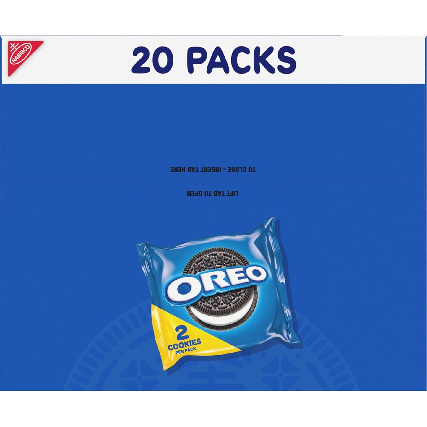 OREO Original Chocolate Sandwich Cookies Snack Packs – Lunchbox Treats for Kids, 20 Individually Wrapped 2-Cookie Packs