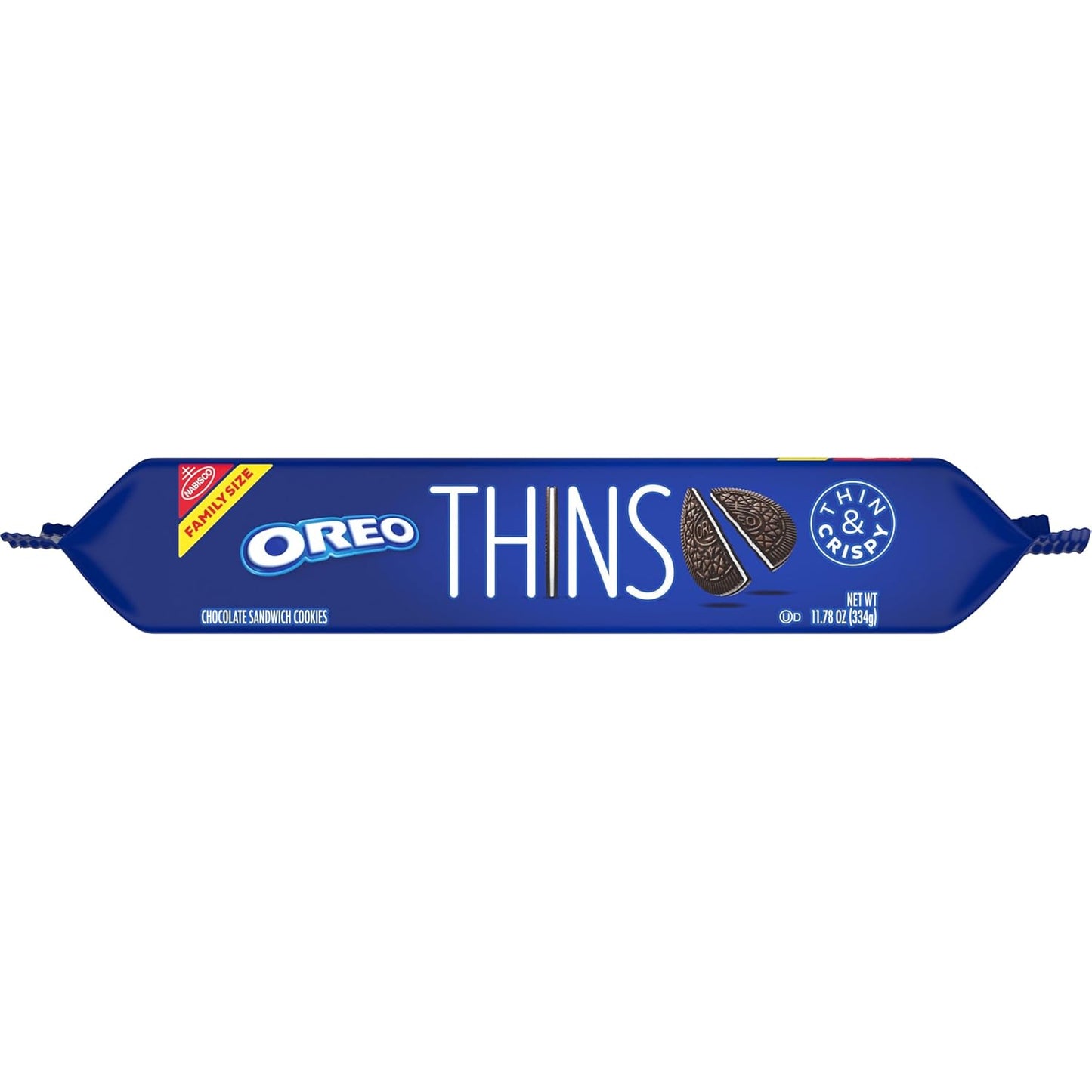 OREO Thins Chocolate Sandwich Cookies – Lunchbox Snack for Kids' Lunches and After-School Treats