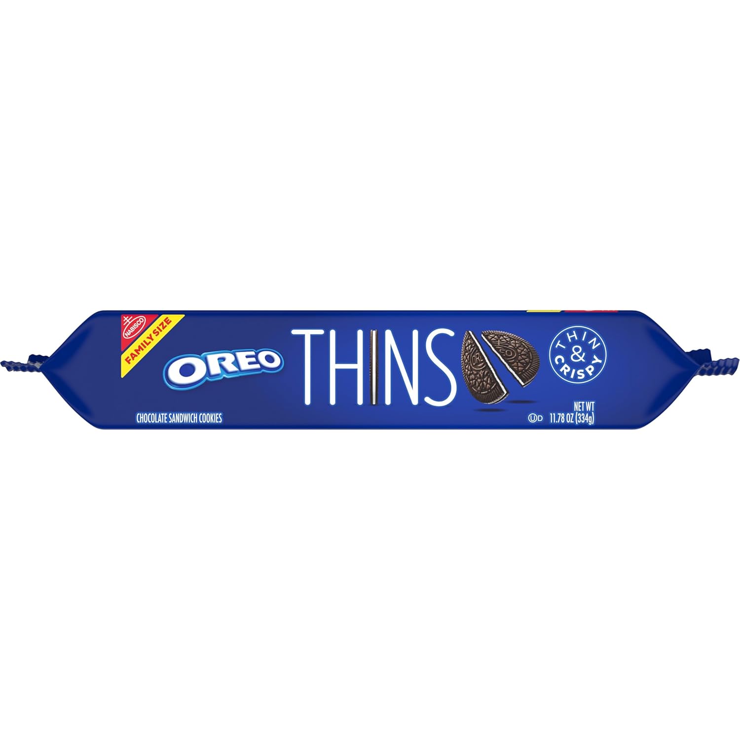 OREO Thins Chocolate Sandwich Cookies – Lunchbox Snack for Kids' Lunches and After-School Treats