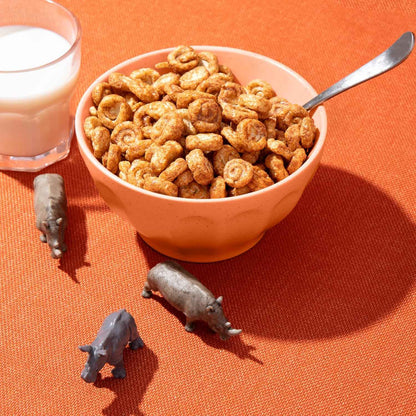 EnviroKidz Rhino Rolls Cinnamon Cereal – Meaningful Holiday Gift for Eco Conscious Families and Wildlife Lovers