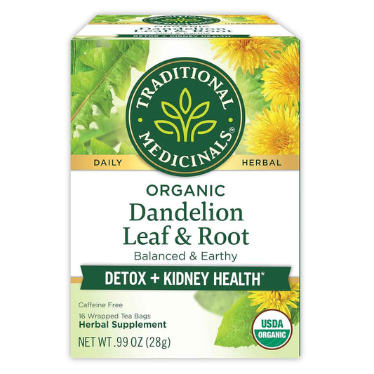Traditional Medicinals Organic Dandelion Leaf & Root – Clean-Label Herbal Tea for the Intentional Kitchen