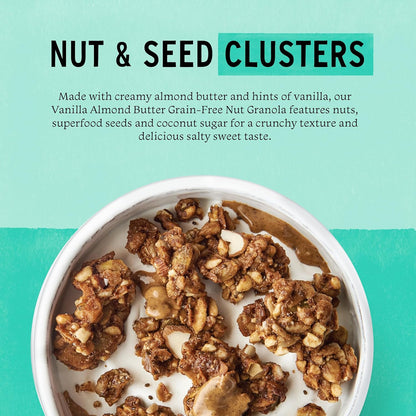 organic mct oil from coconut blended into every cluster for sustained energy