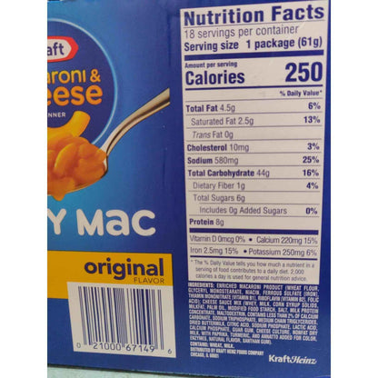 Kraft Easy Mac Microwavable Mac & Cheese – Portion-Controlled Comfort Lunch for Mindful Eating