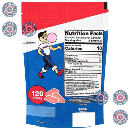 Bazooka Sugar-Free Bubble Gum Bulk – Safe Candy Choice for Kids Sports Birthday Parties, Piñata Fillers, and Classroom Treats, 120 Pellets