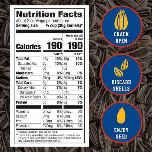 DAVID Sunflower Seeds 5.25 oz Pouch – Mineral-Rich Snack for Active Lifestyles
