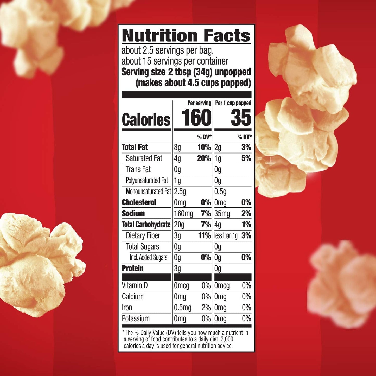 Orville Redenbacher's Kettle Corn Popcorn – Clean-Ingredient Snack for Home Office and Gym Bag