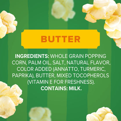 Orville Redenbacher's SmartPop! Butter Microwave Popcorn 12-Count – 94% Fat Free, Gluten-Free Snack for Home Office and Mindful Snacking