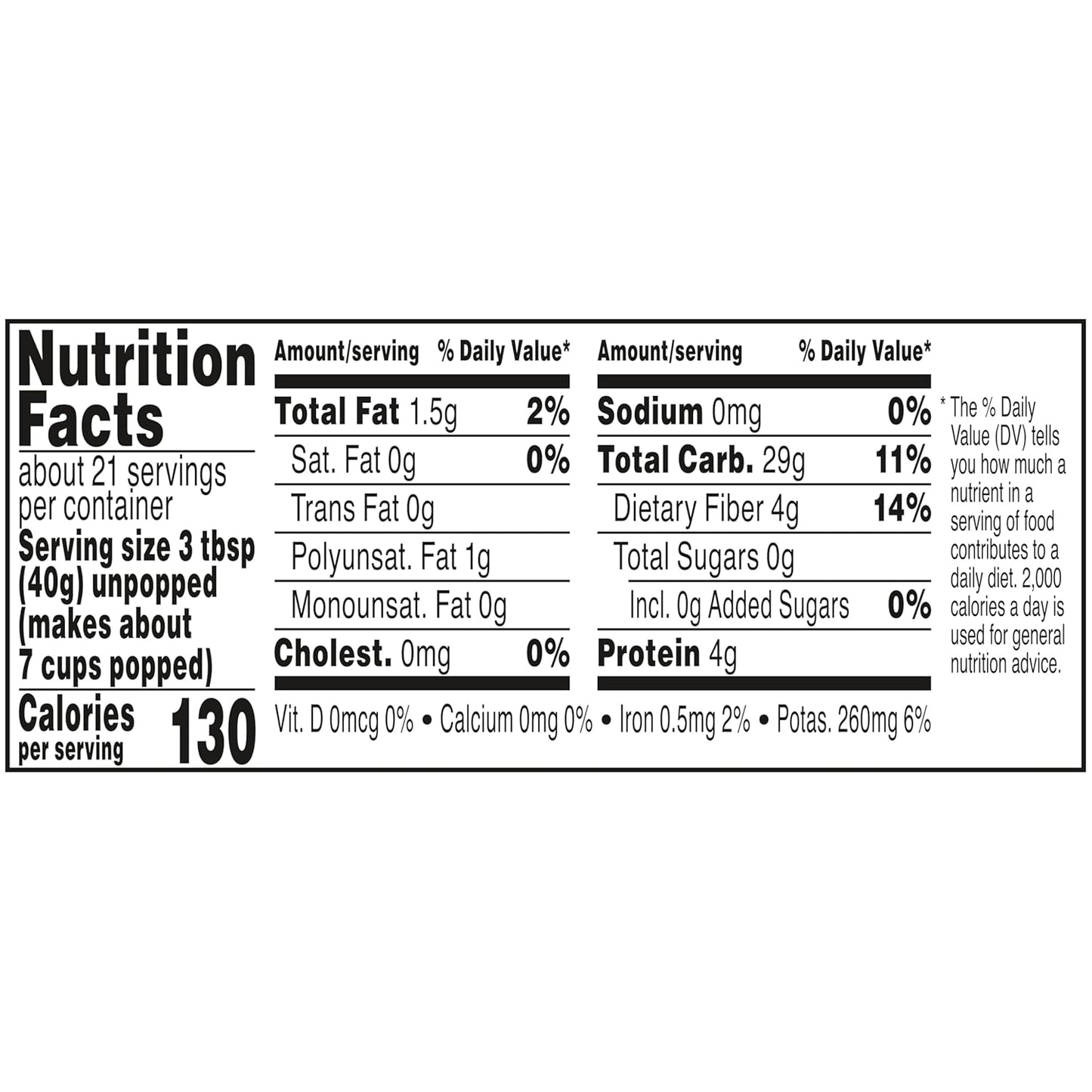 Orville Redenbacher's White Popcorn Kernels 30 oz – After School Stovetop Snack for Kids & Teens