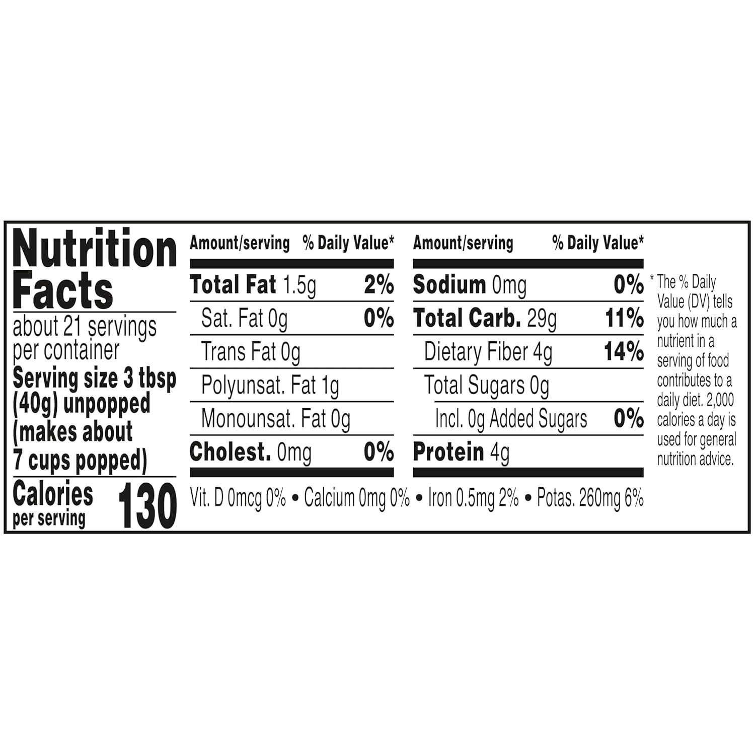 Orville Redenbacher's White Popcorn Kernels 30 oz – After School Stovetop Snack for Kids & Teens