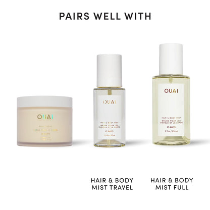 OUAI Body Cream – Birthday Gift for Her, Whipped Cupuaçu Butter Moisturizer in St. Barts Scent