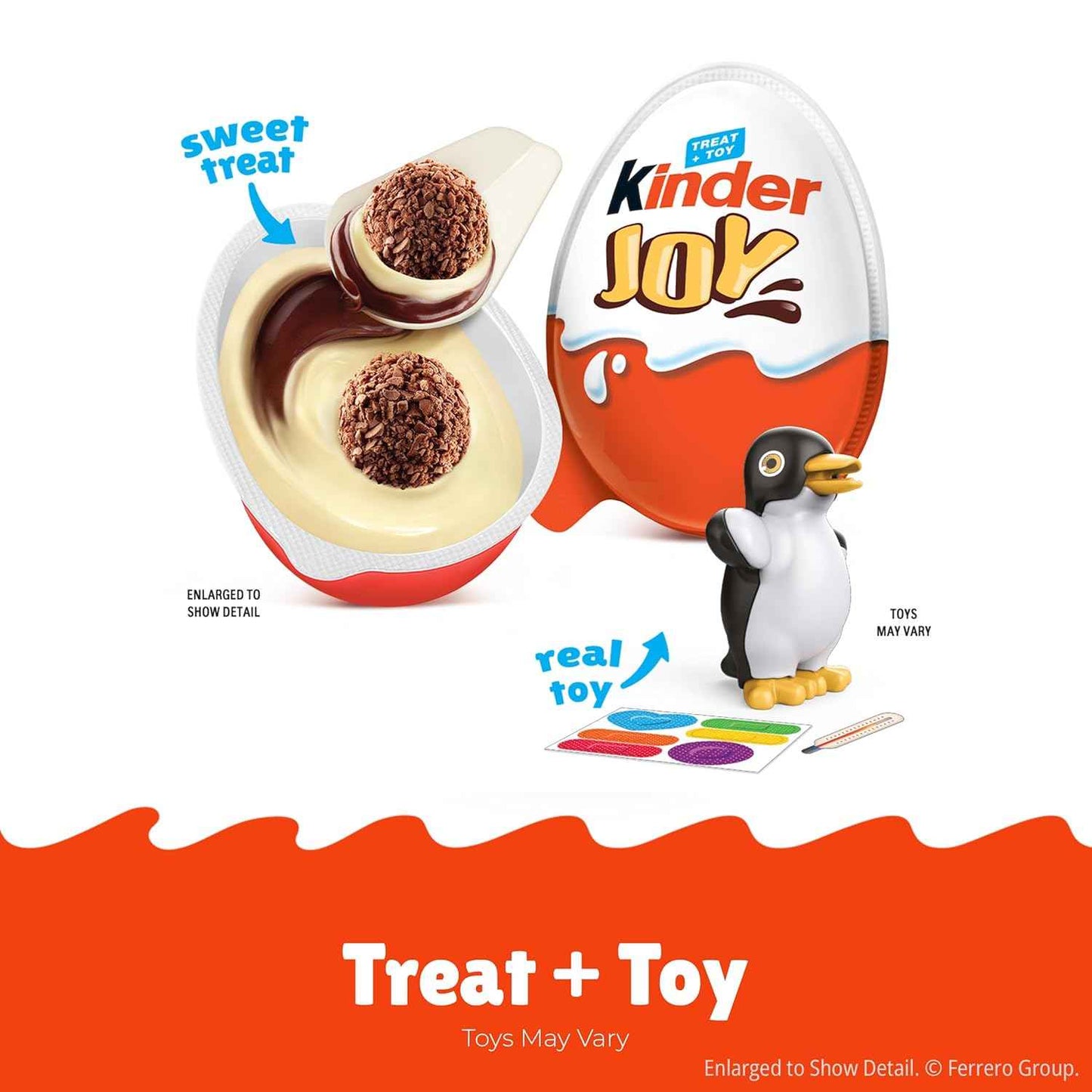 Kinder Joy Eggs Surprise Treat-Toy Pack – Cute Birthday Goody Bag Stuffers for Kids' Parties