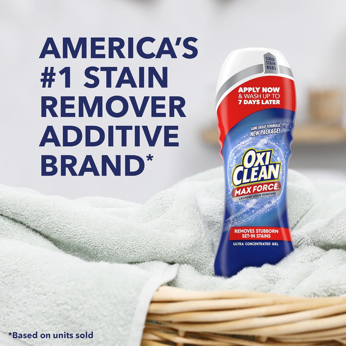 OxiClean Max Force Gel Stick – Baby-Safe Stain Remover for Nursery and Kids' Laundry, Treats Formula and Food Mess