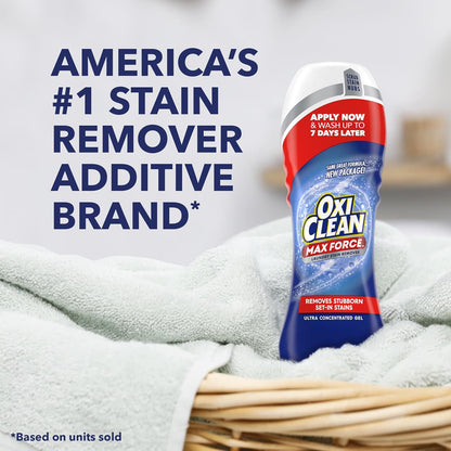 OxiClean Max Force Gel Stick – Baby-Safe Stain Remover for Nursery and Kids' Laundry, Treats Formula and Food Mess