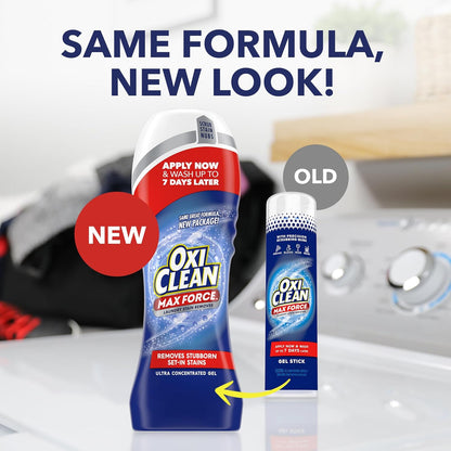 OxiClean Max Force Gel Stick – Baby-Safe Stain Remover for Nursery and Kids' Laundry, Treats Formula and Food Mess