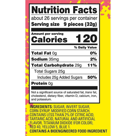 SOUR PATCH KIDS Watermelon Soft & Chewy Candy – Fun Birthday Gift Basket Filler for Kids and Teens, 1.8 lb Bag