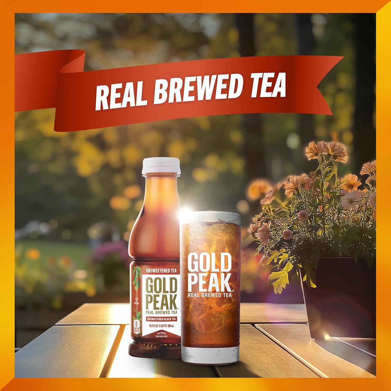 Gold Peak Zero Sugar Sweet Tea – Mindful Sip for Diet and Weight Management Goals, 16.9 fl oz Bottles 6 Pack