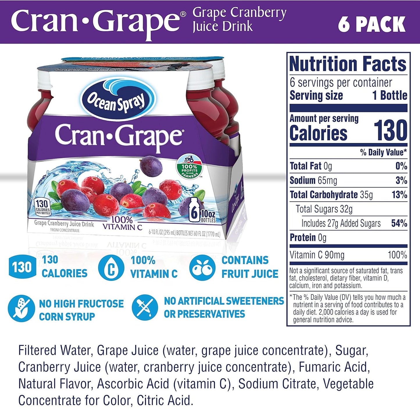 pack of 6 bottles for multi-day use or family sharing