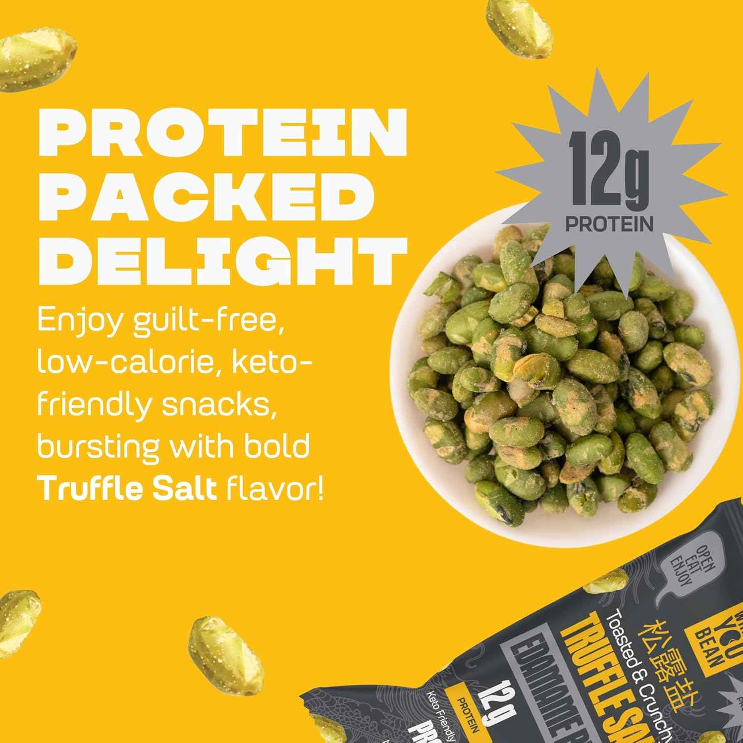 Where You Bean Edamame Snack – Road Trip Companion in Travel-Friendly 0.9 oz Packs