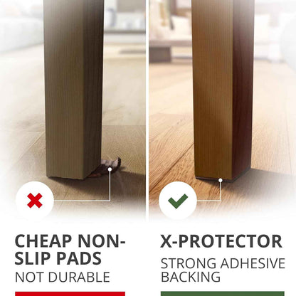 X-PROTECTOR Non Slip Furniture Pads 3" – Child-Safe Anti-Slip Grippers for Recliners and Couches Toddlers Love to Climb