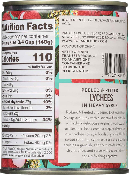 Roland Lychees in Heavy Syrup 20 oz – Premium Pantry Staple for the Modern Cocktail Bar