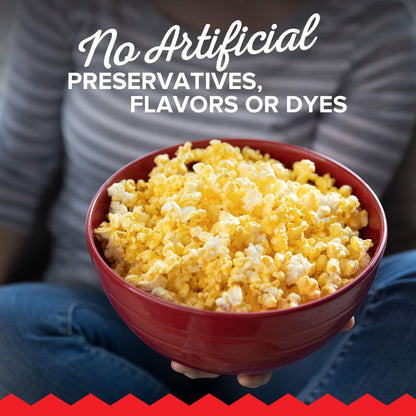 pairs with orville redenbacher's butter-flavored popcorn oil and any favorite topping